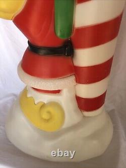 Elf with Mailbox Vintage 34 General Foam Blow Mold Santa Claus Sign Yard Decor