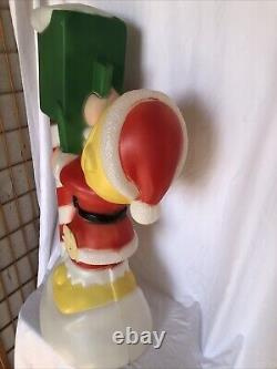 Elf with Mailbox Vintage 34 General Foam Blow Mold Santa Claus Sign Yard Decor