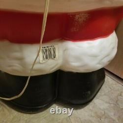 Empire 43 Santa Blow Mold Christmas Puppy In Stocking Lights Local Pick Up Only