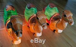 Empire Blow Mold Nativity Camel Vintage 27 Christmas Lot of 3 All Lights Work