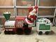 Empire Blow Mold S. R. R. Santa R. R. Train With Caboose Lighted Christmas Lawn Decor
