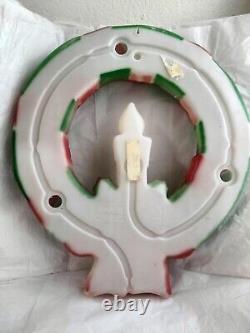 Empire Blowmold Hanging Christmas Wreath Holiday Vintage 95