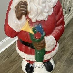 Empire Christmas Blow Mold 41 Black Santa RARE African American