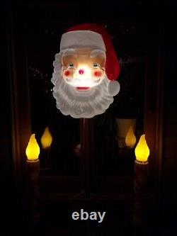 Empire Illuminated 36 Giant Outdoor Blow Mold Santa Face Vintage