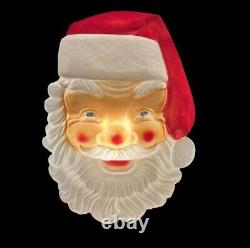 Empire Illuminated 36 Giant Outdoor Blow Mold Santa Face Vintage