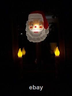 Empire Illuminated 36 Giant Outdoor Blow Mold Santa Face Vintage