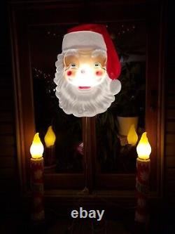 Empire Illuminated 36 Giant Outdoor Blow Mold Santa Face Vintage