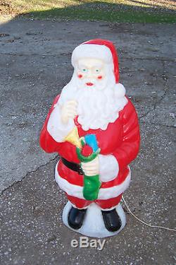 Empire Plastic Blowmold 40 Light Up Christmas Santa Claus Outdoor Yard Decor