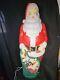 Empire Santa Claus Blow Mold 46 Green Toy Sack Christmas Lighted 1968 Vintage