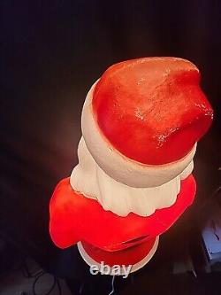 Empire Santa Claus Blow Mold 46 Green Toy Sack Christmas Lighted 1968 Vintage