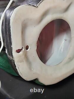 Empire Santa Claus Blow Mold 46 Green Toy Sack Christmas Lighted 1968 Vintage