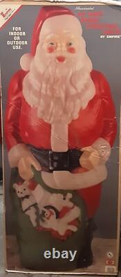 Empire Santa Claus Blow Mold 48 Green Toy Sack Xmas Lighted (Local Pickup Only) Empire Santa Claus Blow Mold 48 Green Toy Sack Xmas Lighted (Local Pickup Only)