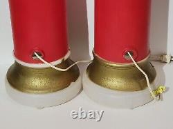 Extremely RARE! Vintage Empire Blow Mold Noel Candle Sticks Christmas 43 SET