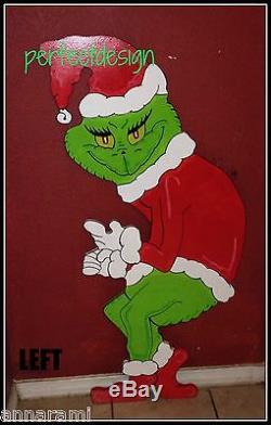 FREE MAX! GRINCH Stealing the CHRISTMAS Lights Lawn Yard Art Decoration LEFT