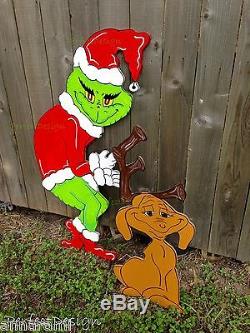 FREE MAX! GRINCH Stealing the CHRISTMAS Lights MAX the Reindeer Yard Decoration
