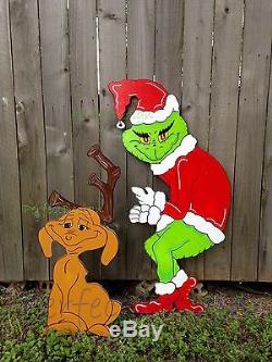 FREE MAX the Reindeer GRINCH Stealing the CHRISTMAS Lights Yard Art LEFT