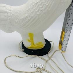 Fancy Farms Lights Rooster Blow Mold Plastic Lamp Decor Large 20 Rare Vintage