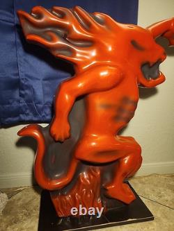 Fireball Whiskey Dragon Promo Bar Sign Display Blow Mold Mancave Statue 33x30 Fireball Whiskey Dragon Promo Bar Sign Display Blow Mold Mancave Statue 33x30