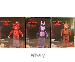 Five 5 Nights at Freddy's Halloween Inflatable's Set of Three Freddy Bonnie Foxy