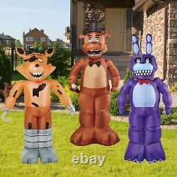 Five 5 Nights at Freddy's Halloween Inflatable's Set of Three Freddy Bonnie Foxy