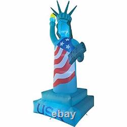 Fraser Hill Farm FHINAMSTLIB121-L 12-Ft. Tall Statue of Liberty Outdoor Blow