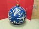 Frontgate Christmas Holiday Yard Porch Outdoor Fiber Optic Ornament Ball Blue