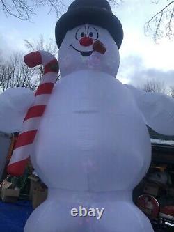 Frosty The Snowman Giant 18 Ft INFLATABLE LIGHT SHOW, New