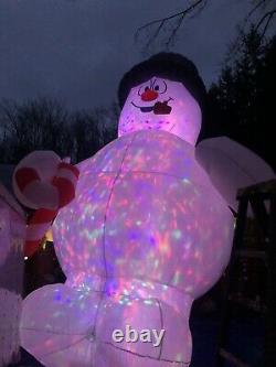 Frosty The Snowman Giant 18 Ft INFLATABLE LIGHT SHOW, New