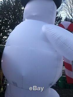 Frosty The Snowman Giant 18 Ft INFLATABLE LIGHT SHOW, Used
