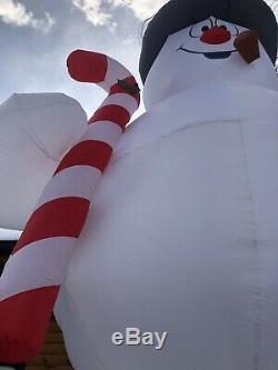 Frosty The Snowman Giant 18 Ft INFLATABLE LIGHT SHOW, Used