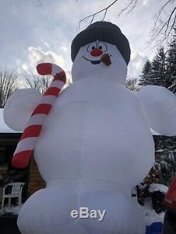 Frosty The Snowman Giant 18 Ft INFLATABLE LIGHT SHOW, Used