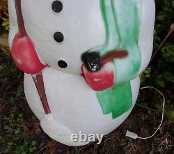 Frosty the SNOWMAN+Pipe, Hat Blow Mold Christmas Yard Vintage Empire 3839 HUGE