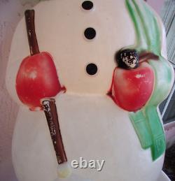 Frosty the SNOWMAN+Pipe, Hat Blow Mold Christmas Yard Vintage Empire 3839 HUGE