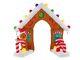 Gaint Gingerbread Arch Airblown Gemmy Led Inflatable 9.5' Wide Brand New