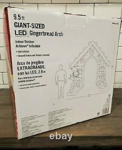 GAINT GINGERBREAD ARCH AIRBLOWN Gemmy LED Inflatable 9.5' wide BRAND NEW