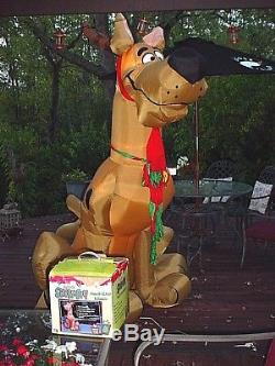 GEMMY 8' SCOOBY DOO HOLIDAY INFLATABLE YARD DECORATION Airblown Christmas Lights