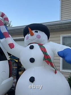 GEMMY AIRBLOWN Large Snowman INFLATABLE 8 Feet Tall Vintage