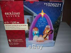 GEMMY CHRISTMAS NATIVITY MANGER FAMILY Airblown Inflatable Holiday Yard Decor 6