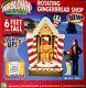 Gemmy Christmas Airblown Inflatable Rotating Gingerbread House 6 Nib