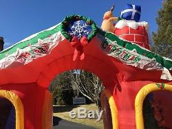 GEMMY Inflatable AirBlown Archway Xmas Animated 10 Ft. 2007 HTF Walk Through