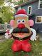 Gemmy Mr. Potato Head Airblown Christmas Inflatable Lighted 9' Tall Rare 0577576