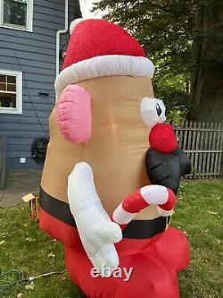 GEMMY Mr. Potato Head Airblown Christmas Inflatable Lighted 9' Tall Rare 0577576