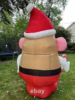 GEMMY Mr. Potato Head Airblown Christmas Inflatable Lighted 9' Tall Rare 0577576