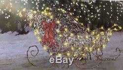 GEMMY STARRY NIGHT GRAPEVINE SLEIGH LED LIGHTS CHRISTMAS DECOR Yard Light Show