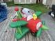 Gemmy Snoopy Airblown Inflatable Airplane 6.5 North Pole Express Christmas Wbox