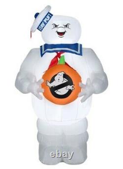 GHOSTBUSTERS STAY PUFT & SLIMER 5ft. Airblown Halloween Inflatables FREE SHIP