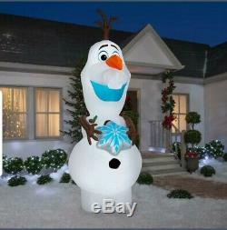 GIANT 11' OLAF THE SNOWMAN FROM FROZEN Airblown Lighted Yard Inflatable DISNEY