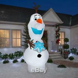 GIANT 11' OLAF THE SNOWMAN FROM FROZEN Airblown Lighted Yard Inflatable DISNEY