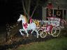 Giant Lighted Led Horse And Carriage Christmas Display Outdoor Yard Prop Rare