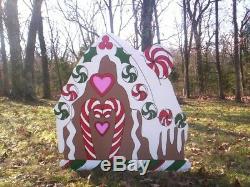 GINGERBREAD HOUSE 1 pc. Christmas Yard Art Decoration